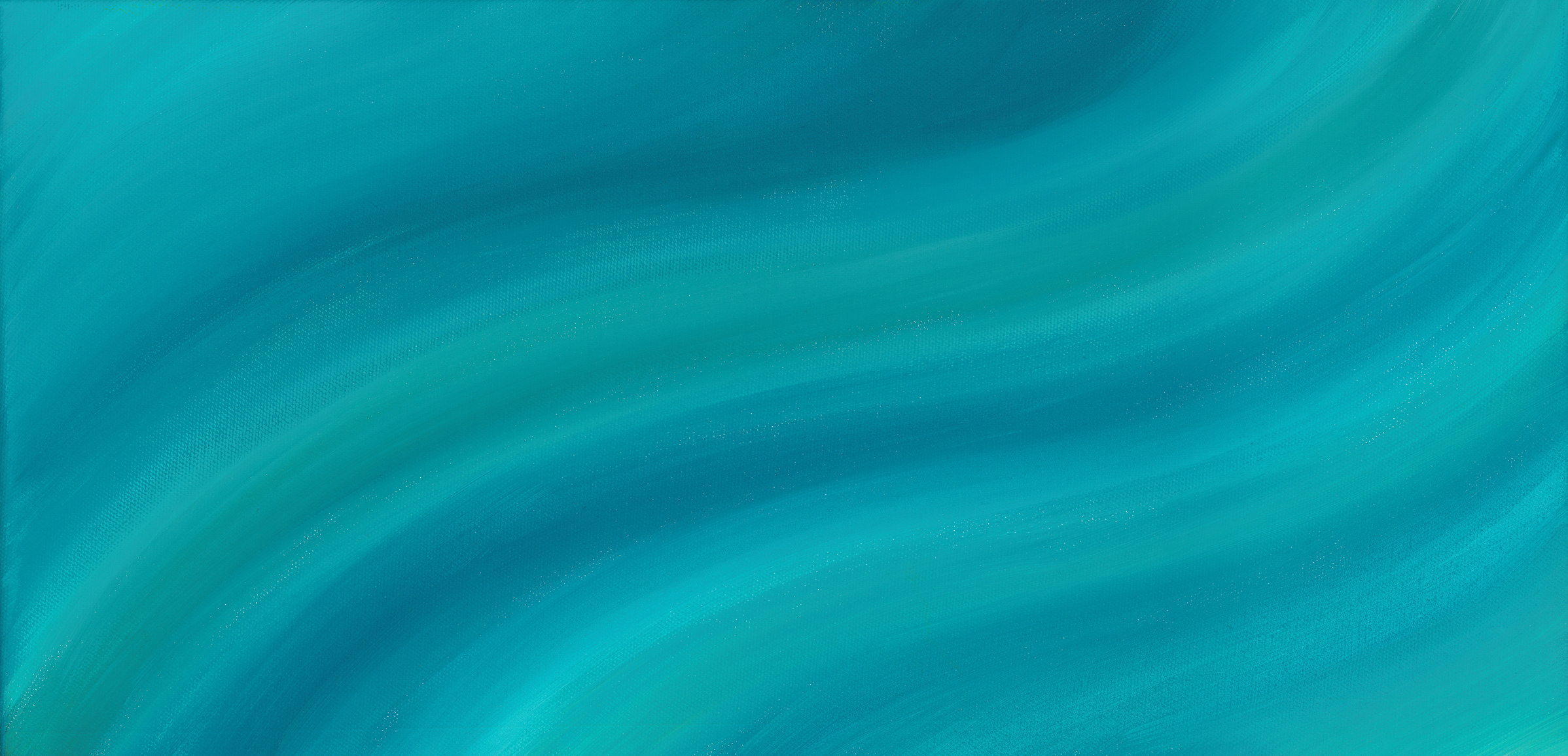 Teal, Blue, and Green Wavy Painted Background